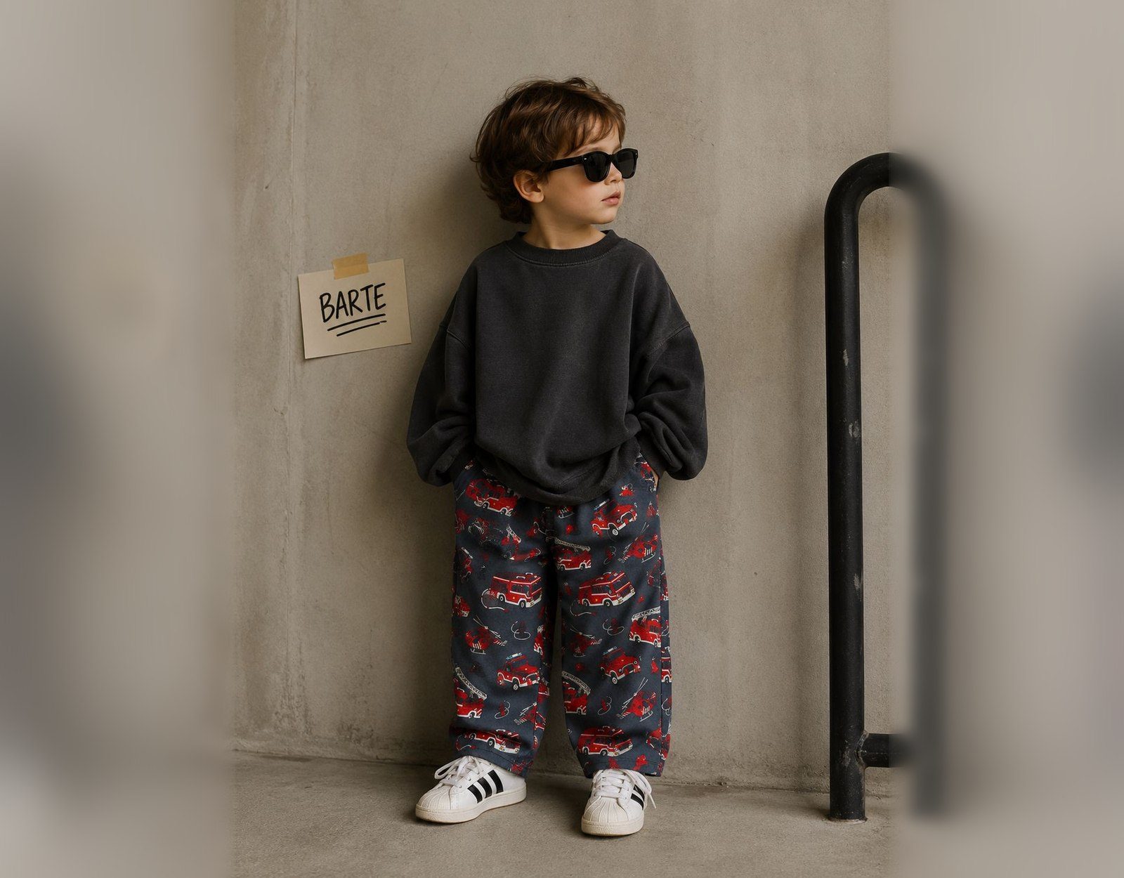 BARTE — İtfaiye Desenli Pantolon